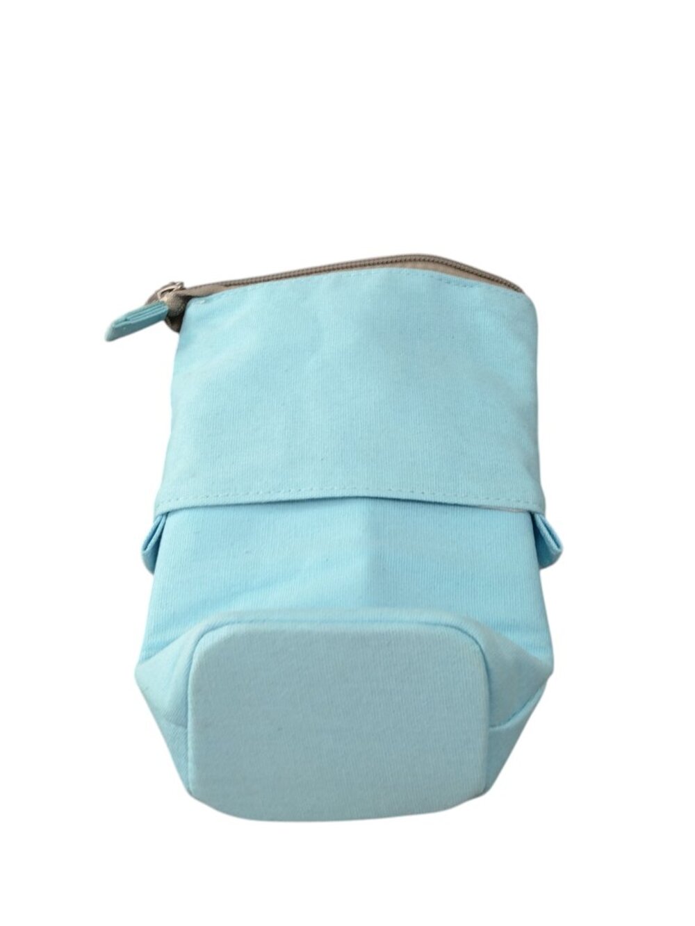 Angoo Expandable Cat Pencil Case Pouch Organizer Zip Up Blue/Gray School - Picture 6 of 6
